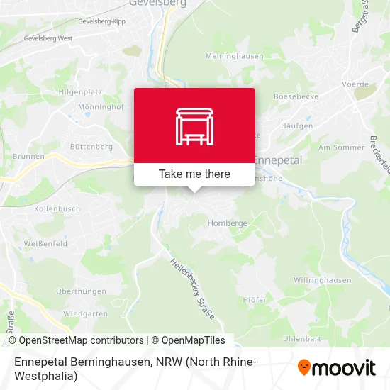 Ennepetal Berninghausen map