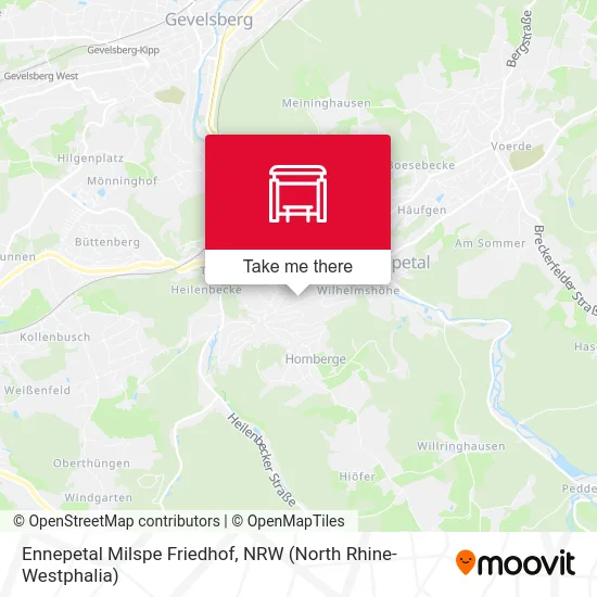 Ennepetal Milspe Friedhof map
