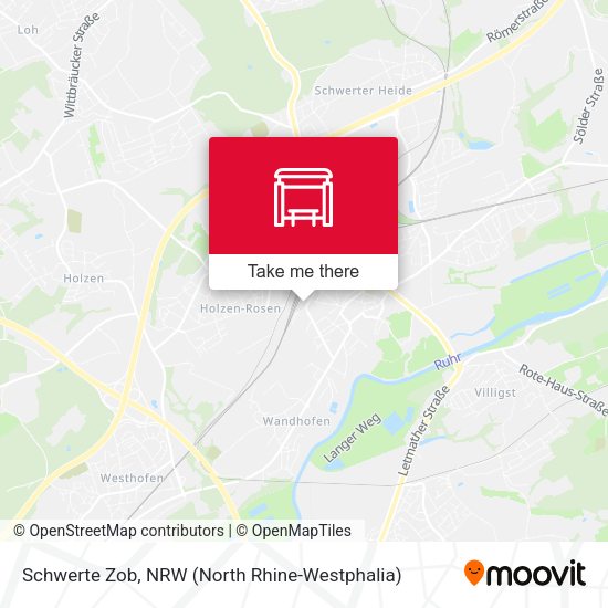 Карта Schwerte Zob