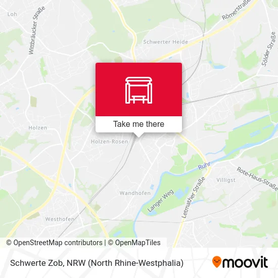 Карта Schwerte Zob