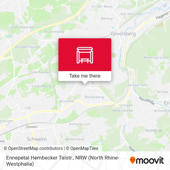 Карта Ennepetal Hembecker Talstr.