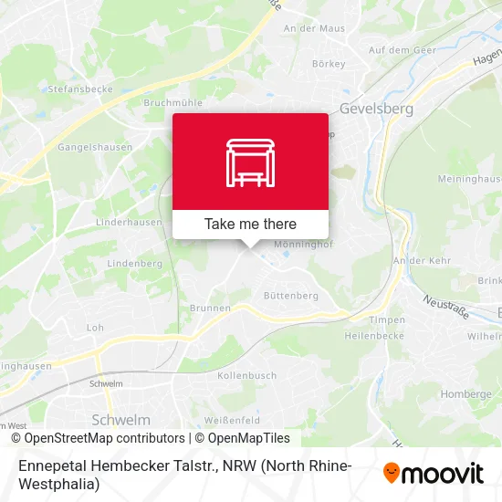 Карта Ennepetal Hembecker Talstr.