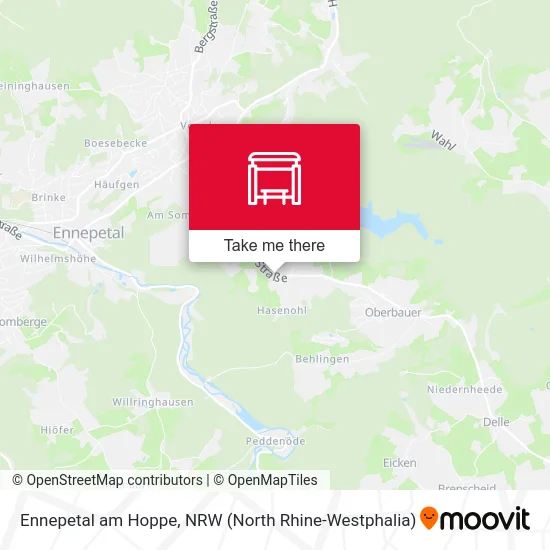 Карта Ennepetal am Hoppe