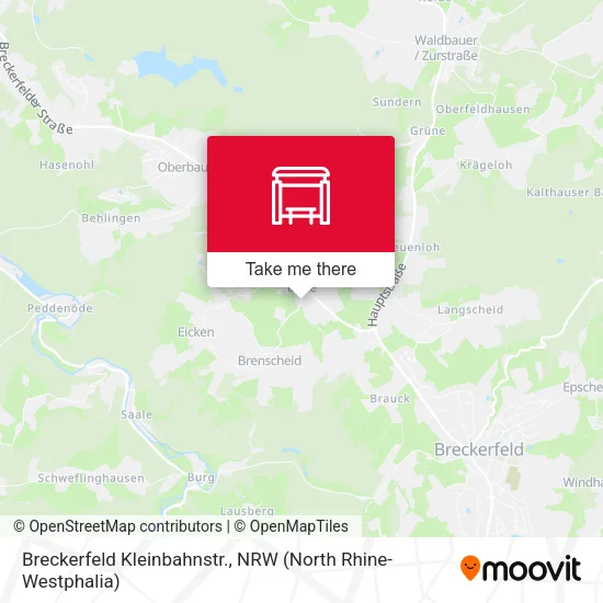 Карта Breckerfeld Kleinbahnstr.