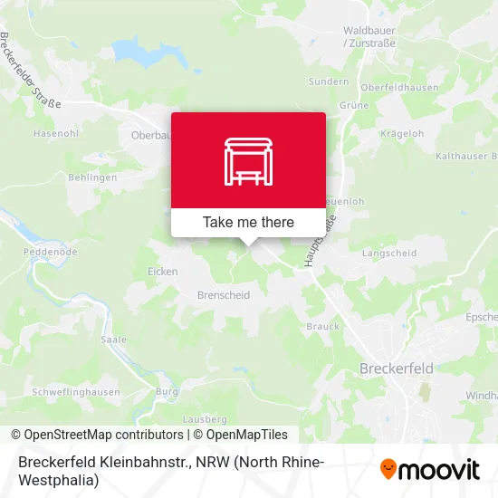 Карта Breckerfeld Kleinbahnstr.