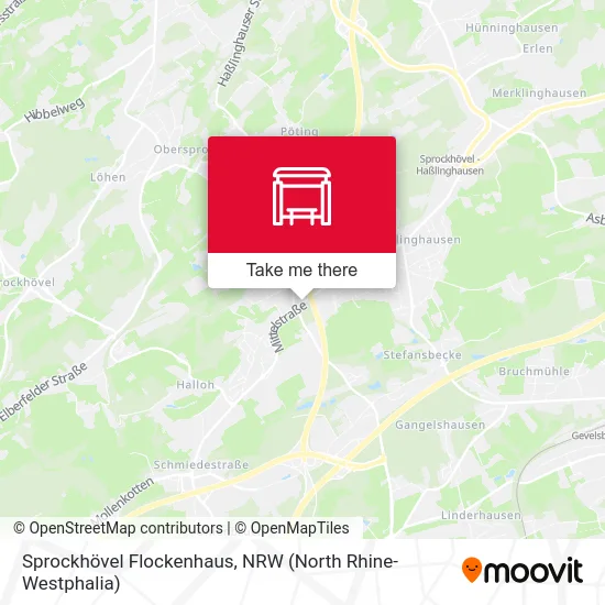 Sprockhövel Flockenhaus map
