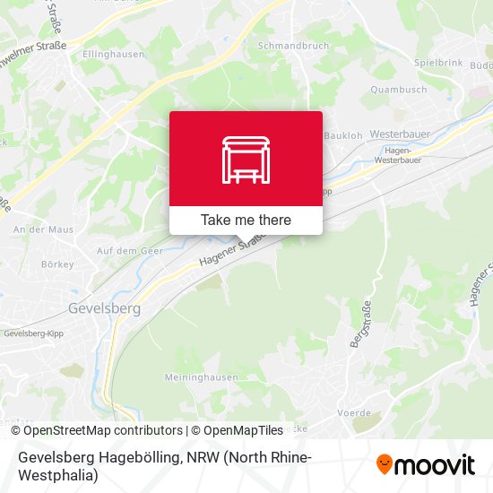 Gevelsberg Hagebölling map