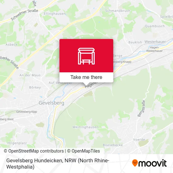 Карта Gevelsberg Hundeicken