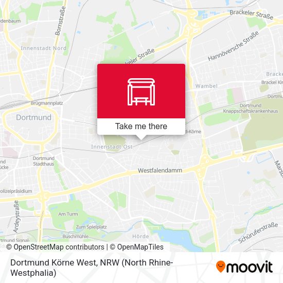 Dortmund Körne West map