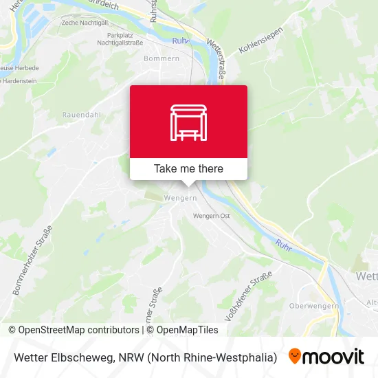Wetter Elbscheweg map