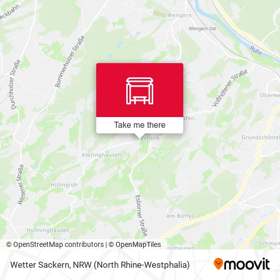 Карта Wetter Sackern