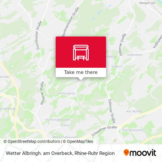 Wetter Albringh. am Overbeck map