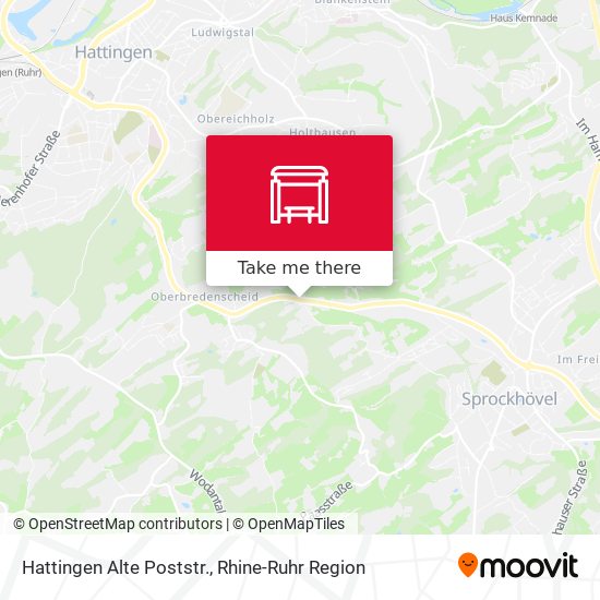 Hattingen Alte Poststr. map