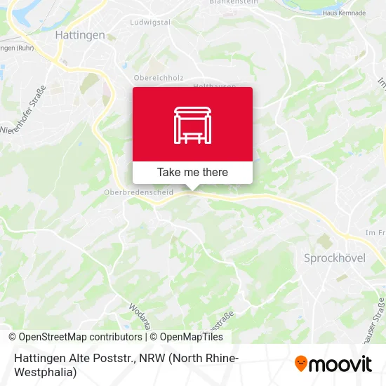Hattingen Alte Poststr. map