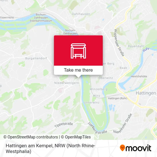 Карта Hattingen am Kempel