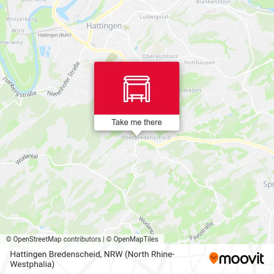 Hattingen Bredenscheid map