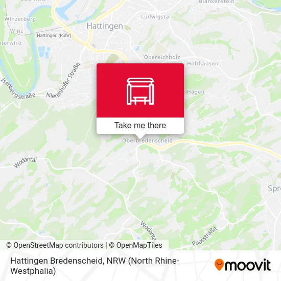 Hattingen Bredenscheid map