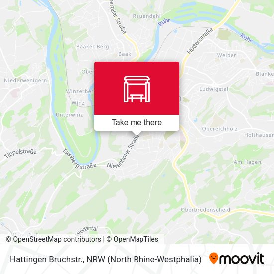Карта Hattingen Bruchstr.