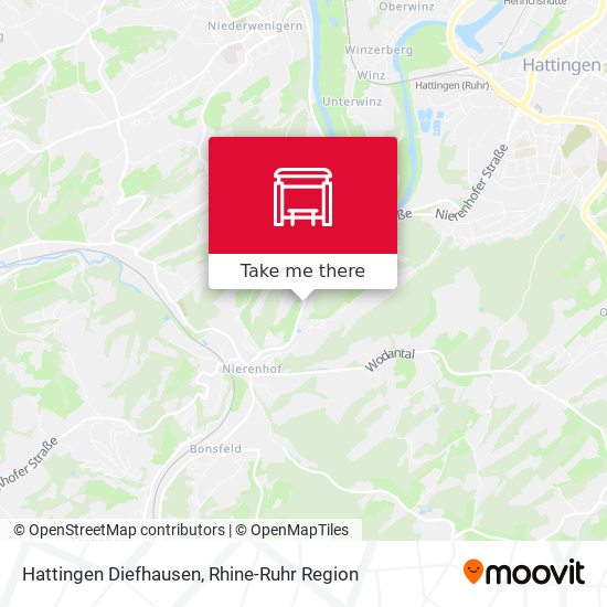 Hattingen Diefhausen map