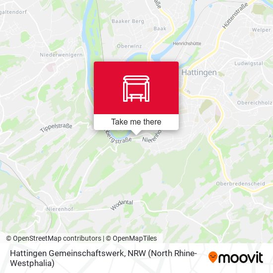 Hattingen Gemeinschaftswerk map