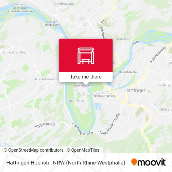Hattingen Hochstr. map