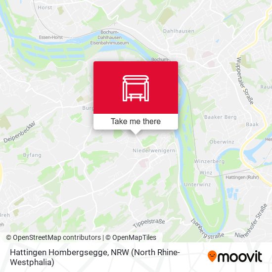 Карта Hattingen Hombergsegge