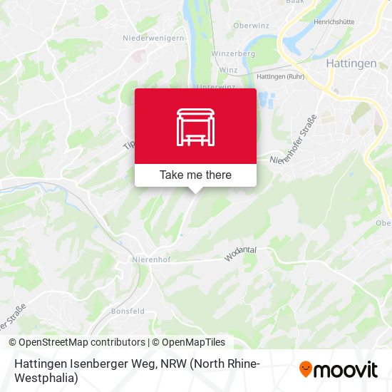 Hattingen Isenberger Weg map