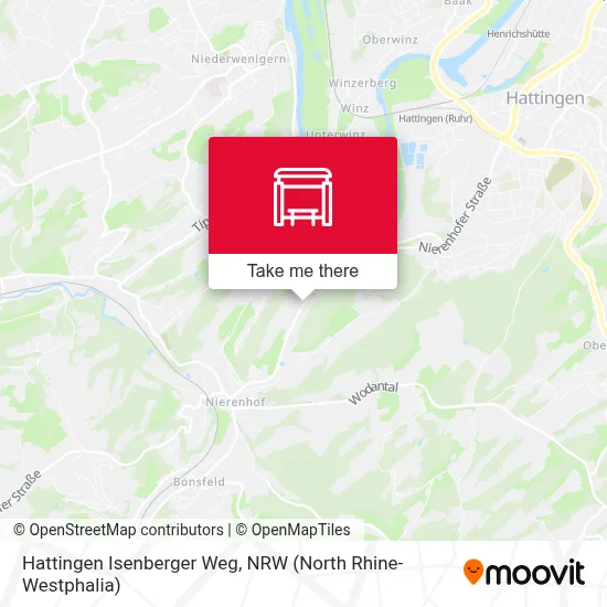 Hattingen Isenberger Weg map