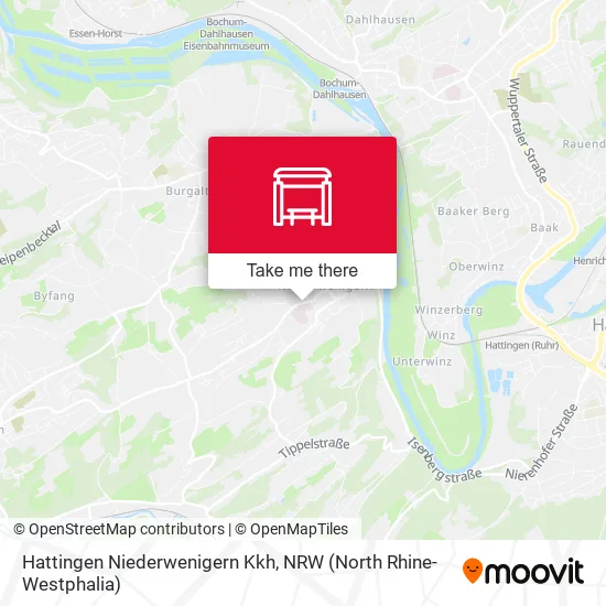 Карта Hattingen Niederwenigern Kkh