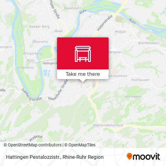 Hattingen Pestalozzistr. map