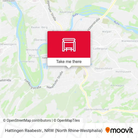 Карта Hattingen Raabestr.