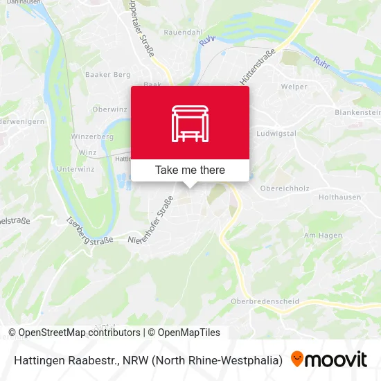 Карта Hattingen Raabestr.