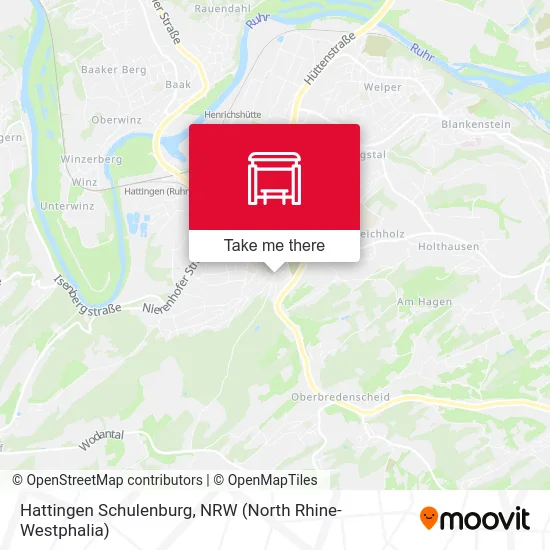 Hattingen Schulenburg map