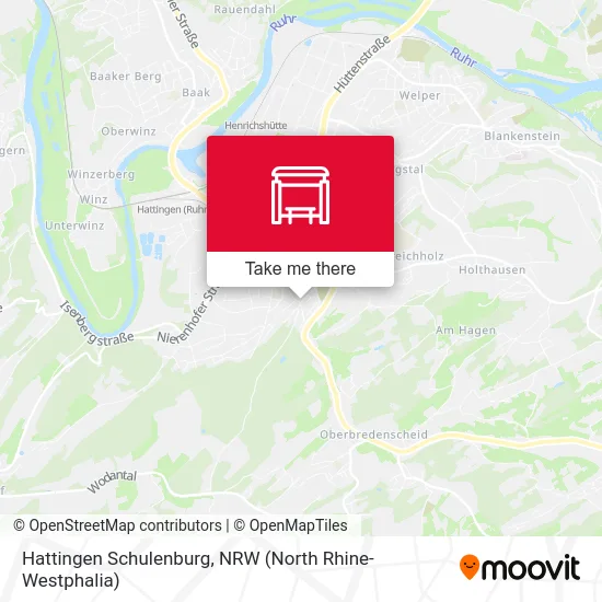 Hattingen Schulenburg map