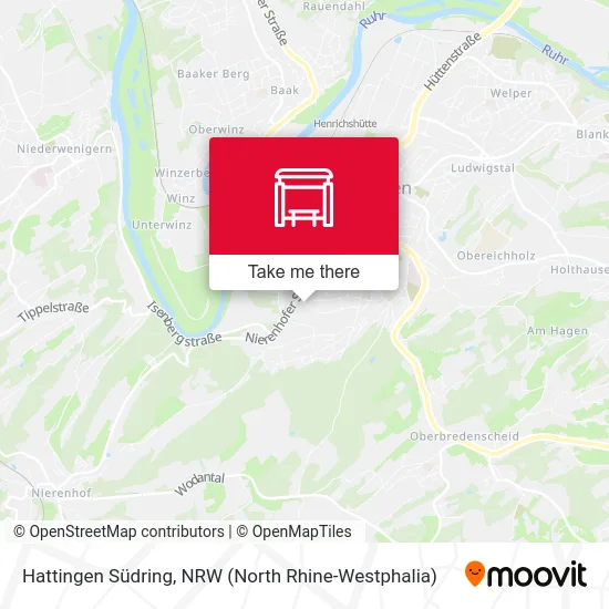 Hattingen Südring map