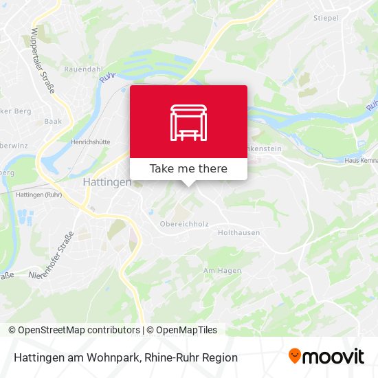 Hattingen am Wohnpark map