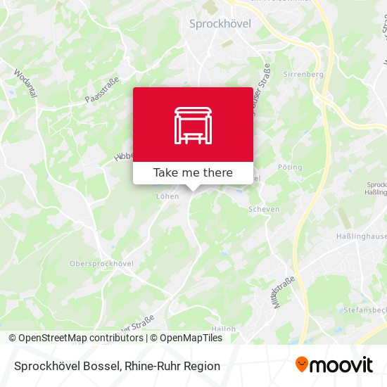 Sprockhövel Bossel map
