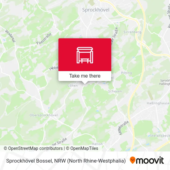 Sprockhövel Bossel map