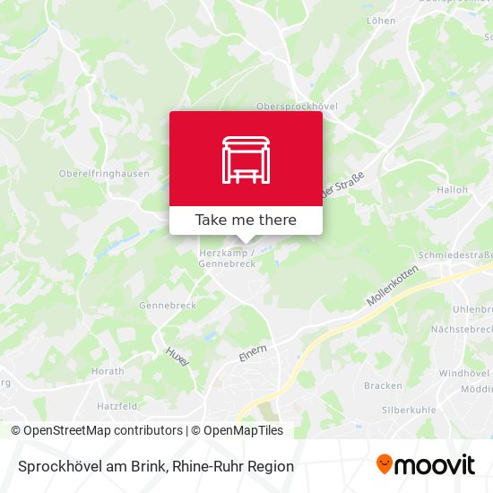 Sprockhövel am Brink map