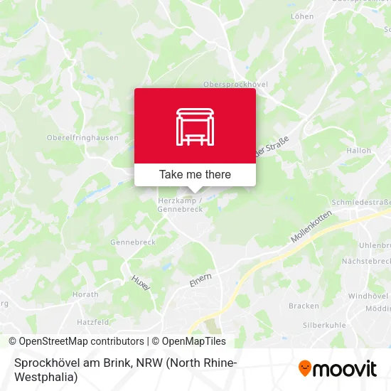Карта Sprockhövel am Brink