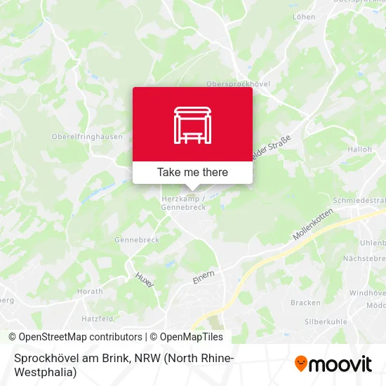 Карта Sprockhövel am Brink