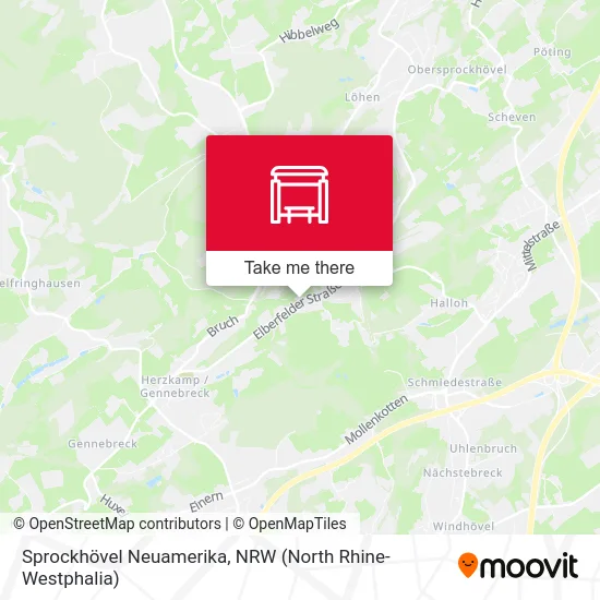 Sprockhövel Neuamerika map