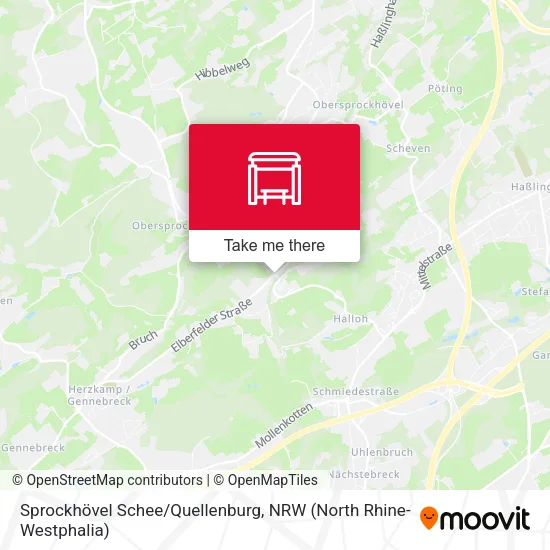 Карта Sprockhövel Schee/Quellenburg