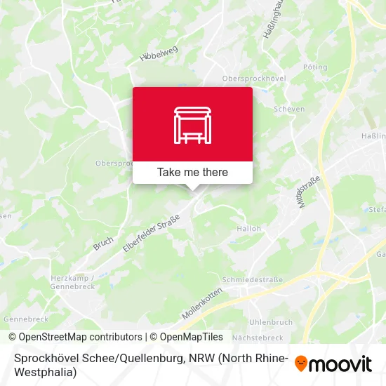 Карта Sprockhövel Schee/Quellenburg