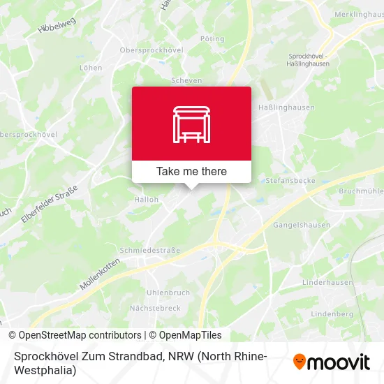 Sprockhövel Zum Strandbad map