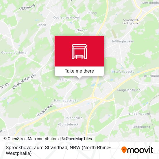 Карта Sprockhövel Zum Strandbad