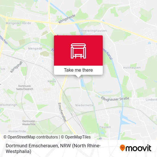 Dortmund Emscherauen map
