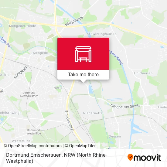 Dortmund Emscherauen map