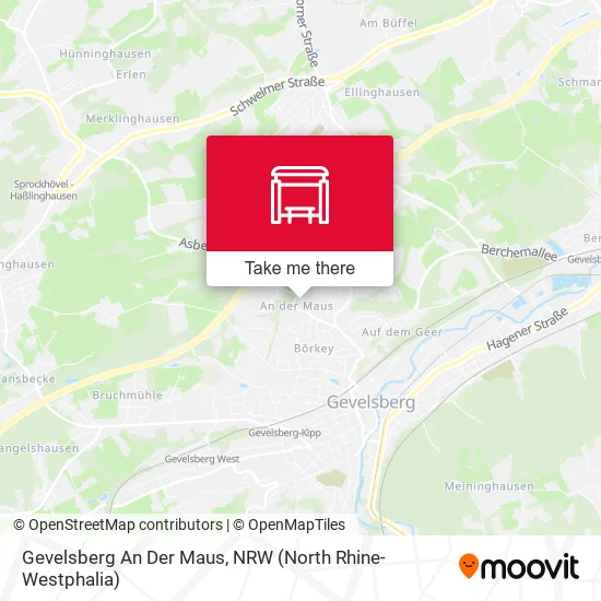 Карта Gevelsberg An Der Maus