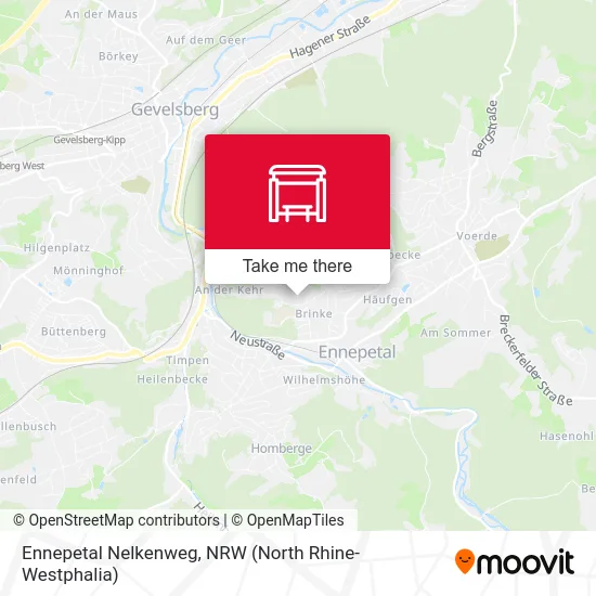 Ennepetal Nelkenweg map